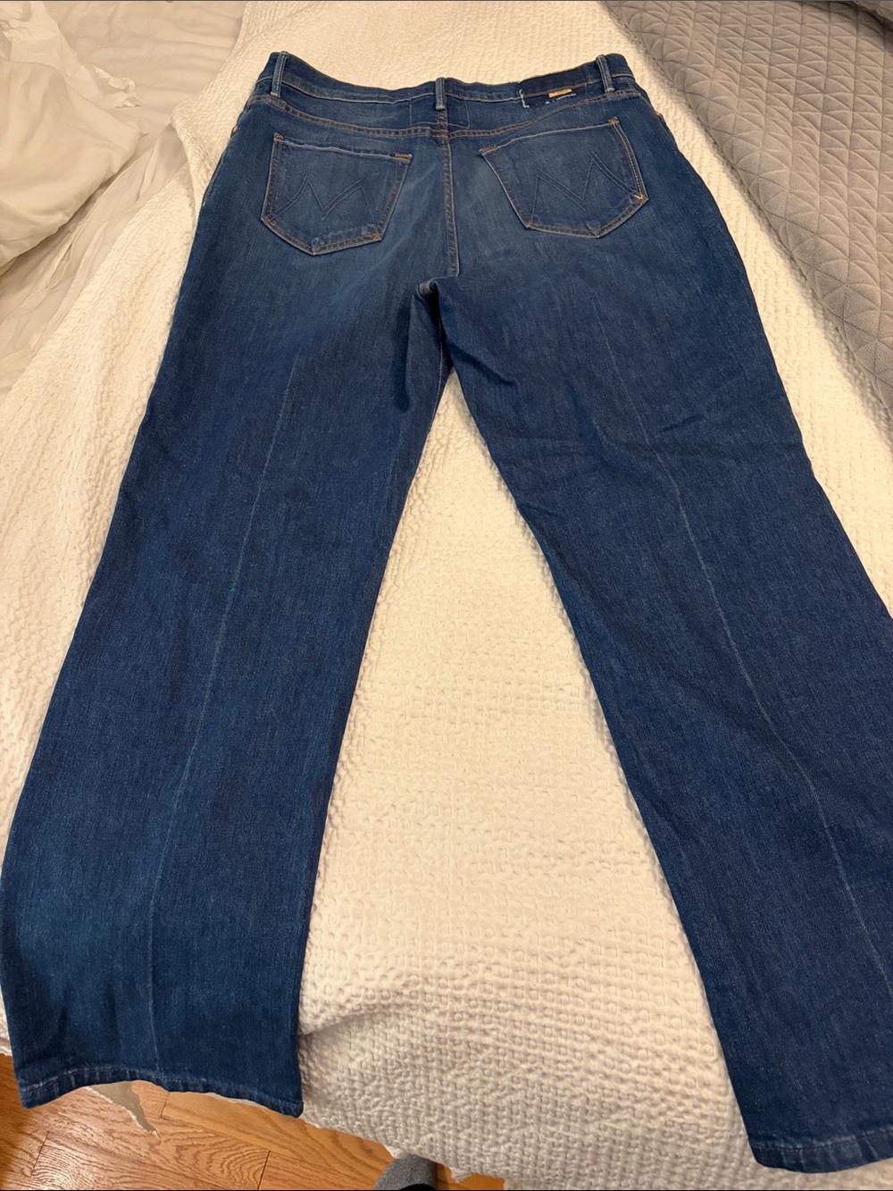 MOTHER Women's Dark Blue Bootcut Jeans